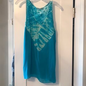 Women’s blue tie dye tank M